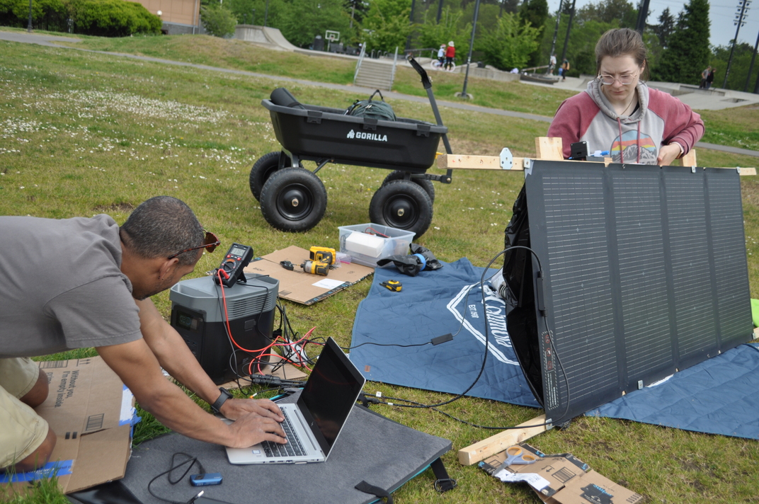 Jose and Amanda working the May 9 session